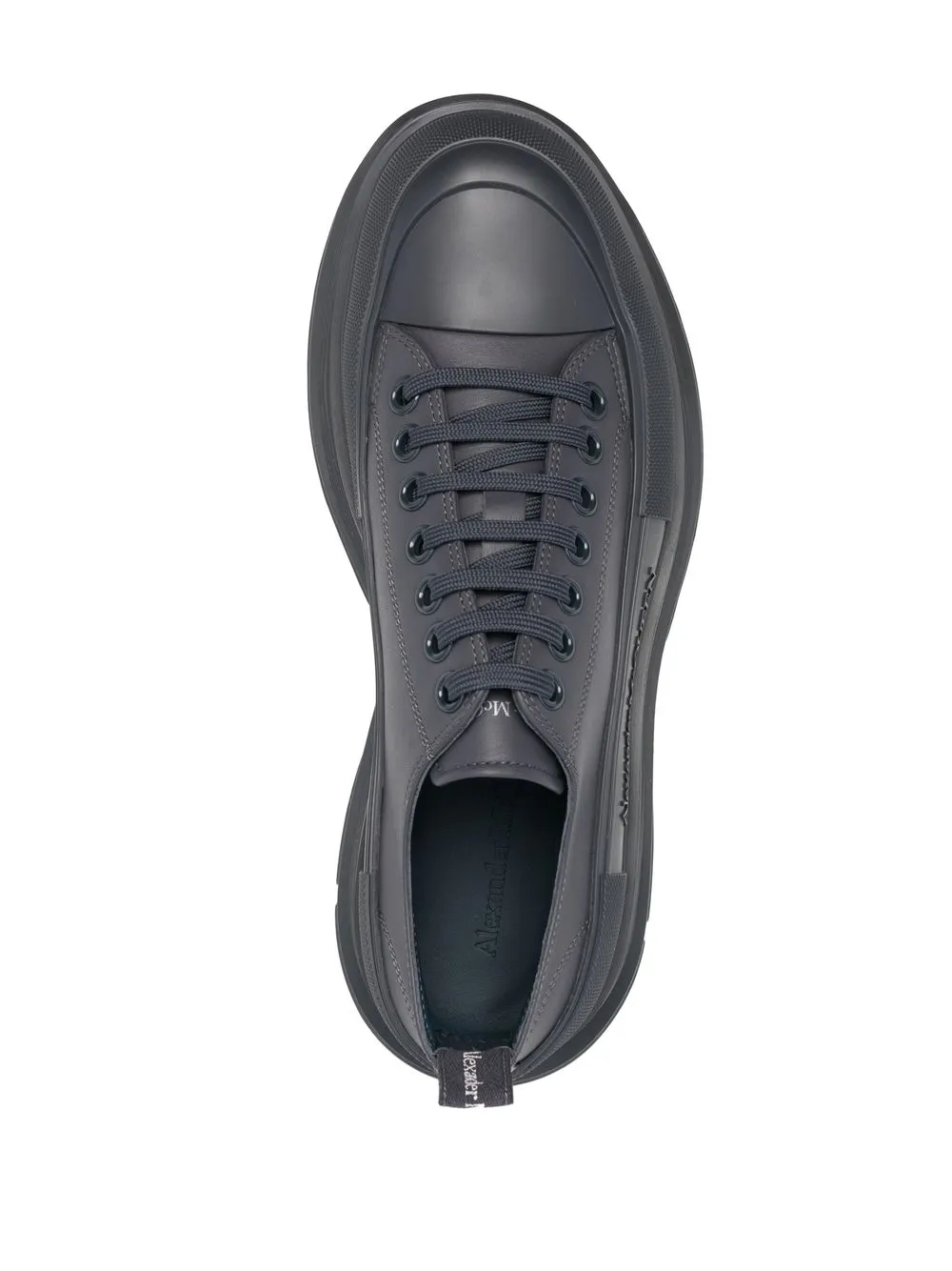 Alexander Mcqueen Tread Slick Low-top Sneakers In Grey