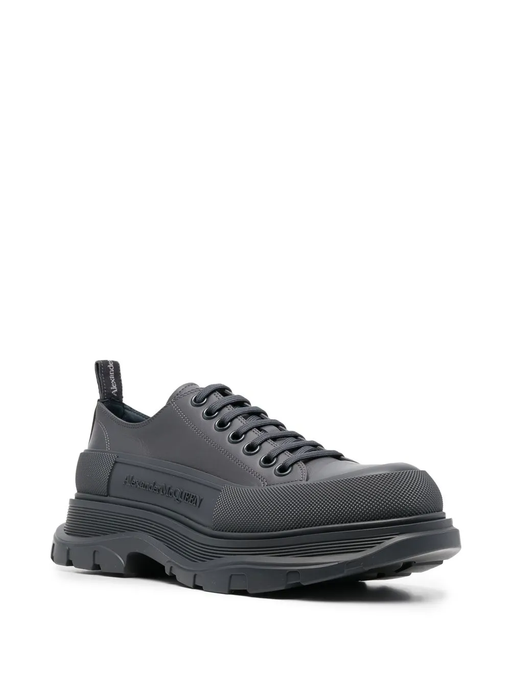 Alexander Mcqueen Tread Slick Low-top Sneakers In Grey