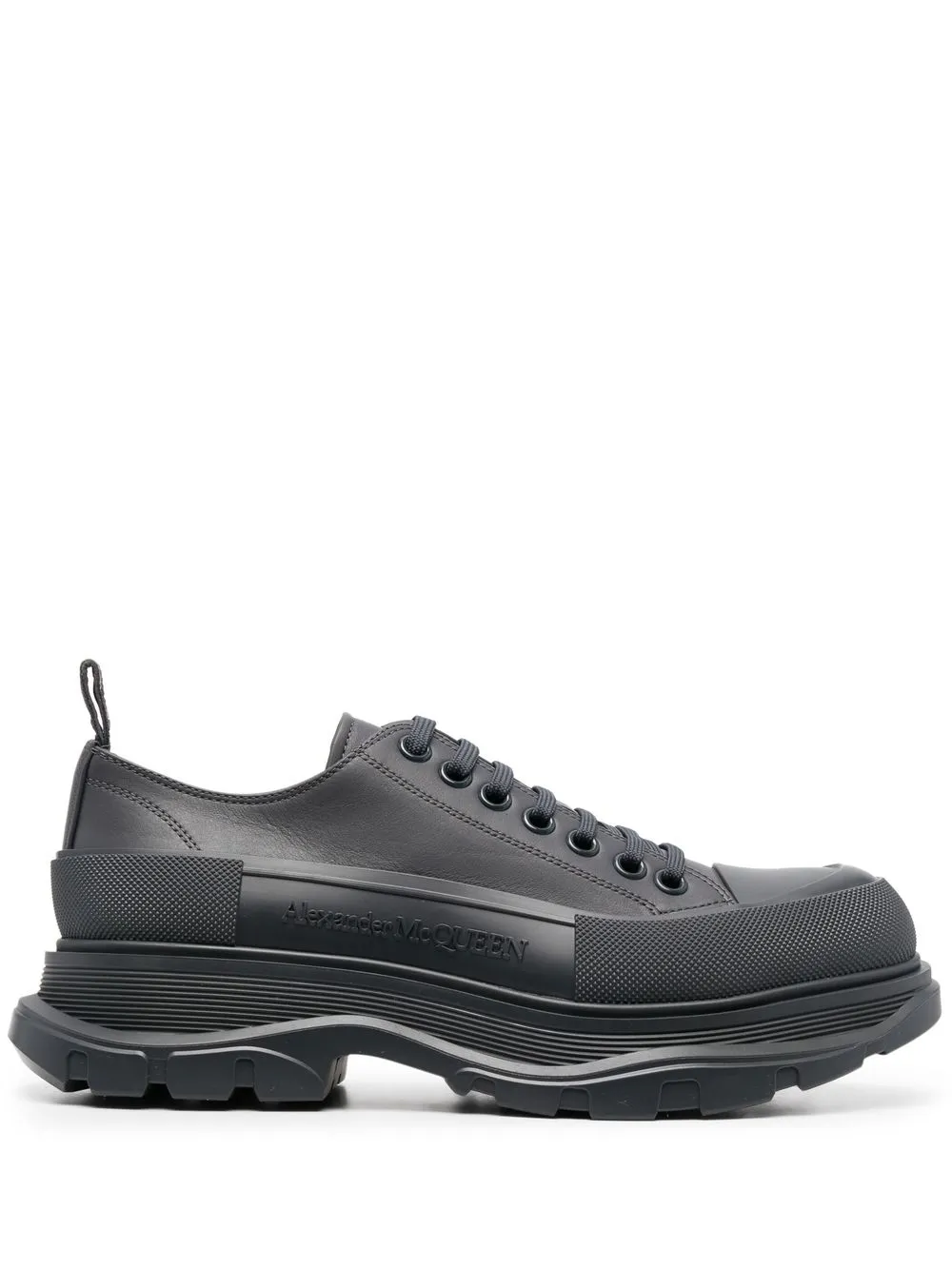 

Alexander McQueen tenis bajos Tread Slick - Gris