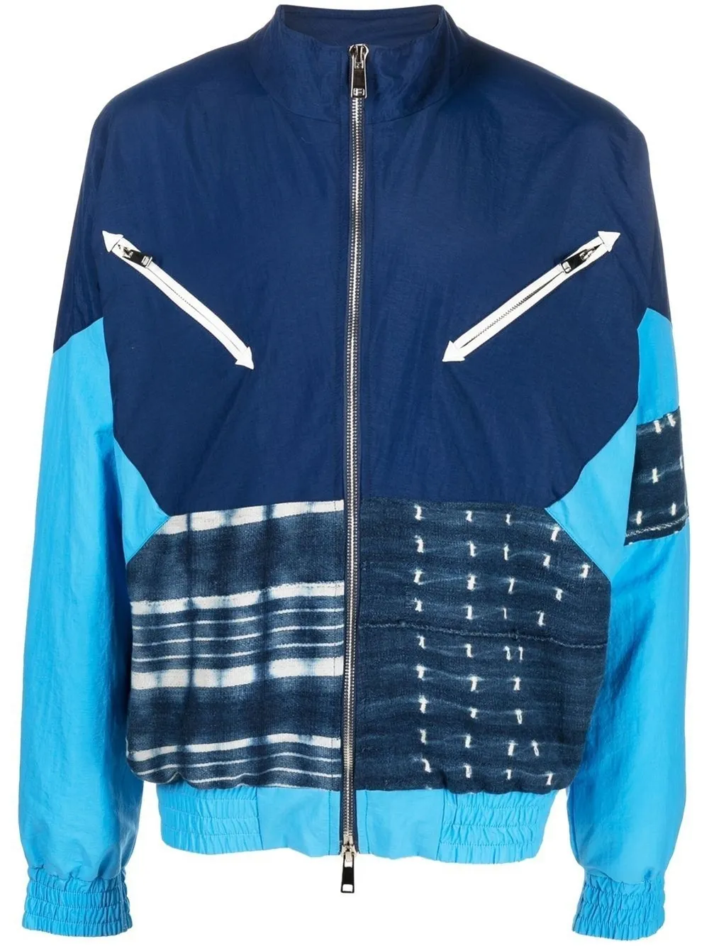 United Rivers Patchwork Zipped Jacket In Blue