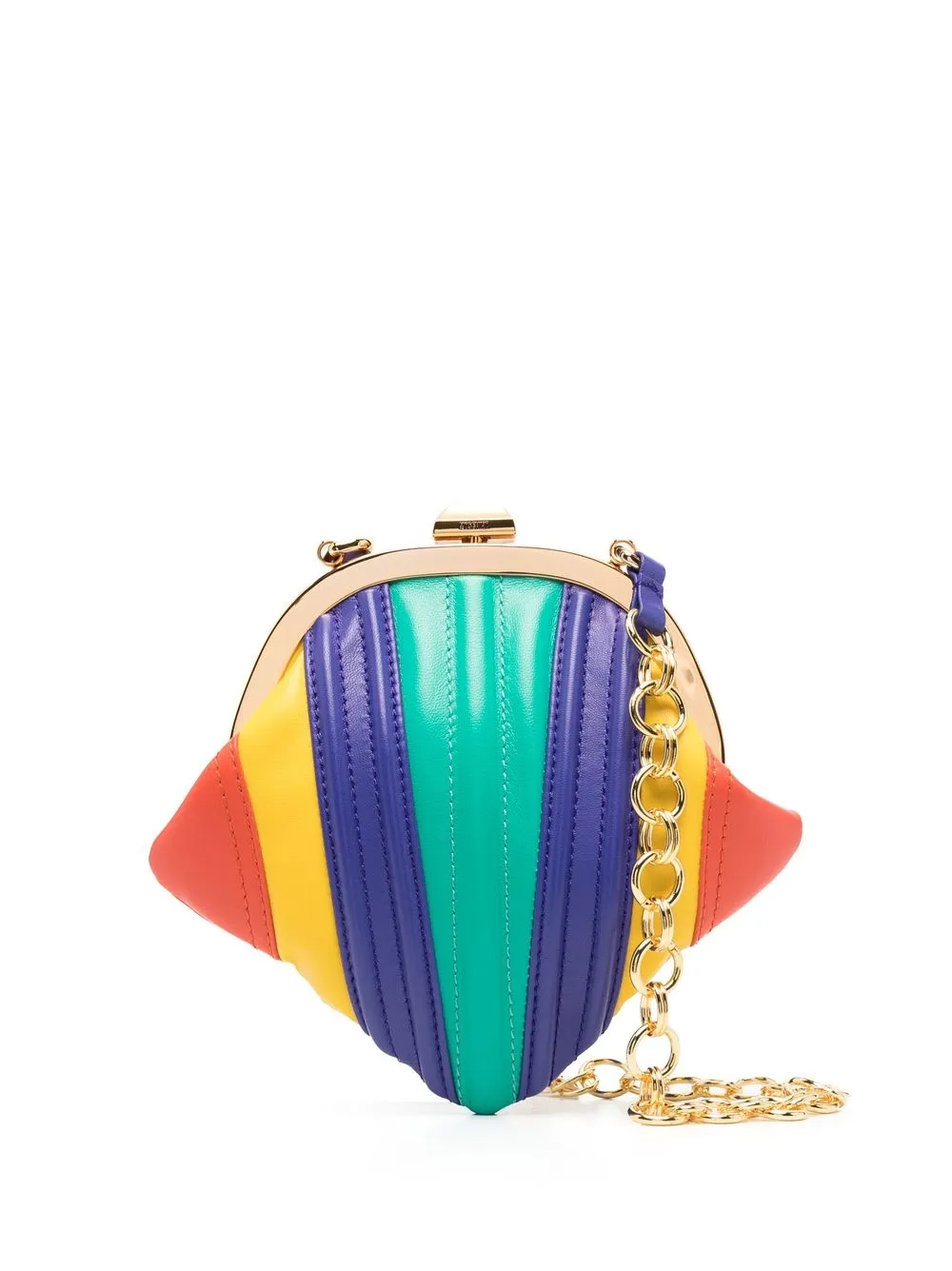 

Moschino bolsa capitonada mini - Morado