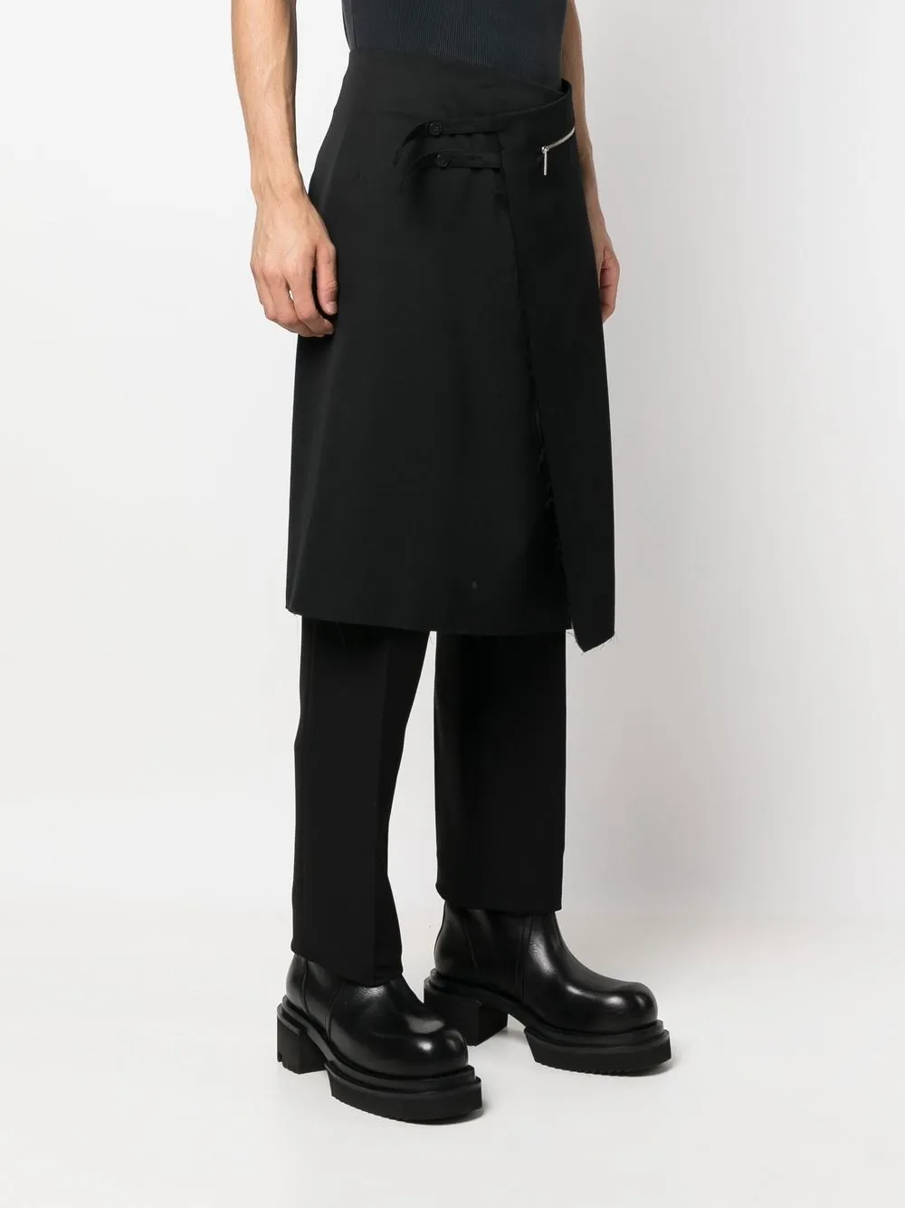 Asymmetric Wrap Skirt