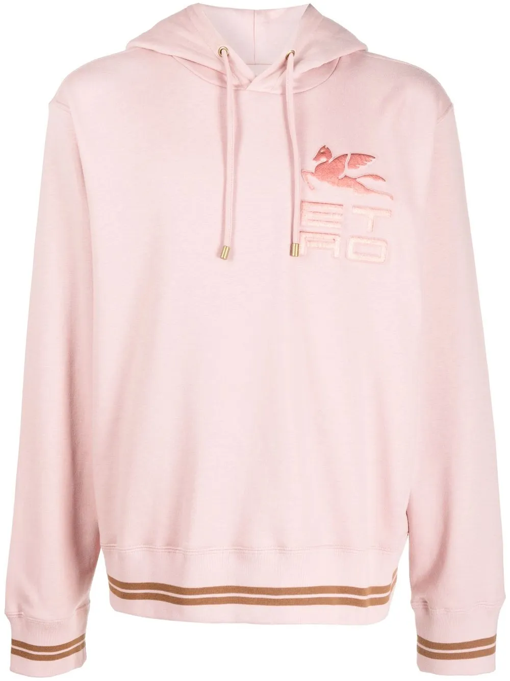 

ETRO hoodie con logo estampado - Rosado