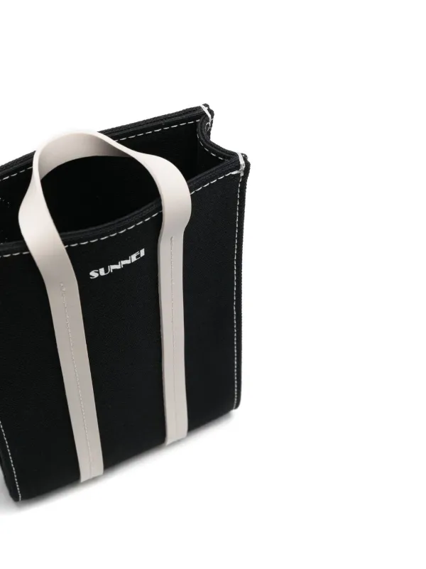 Sunnei logo-print Crossbody Bag | Black | FARFETCH GE