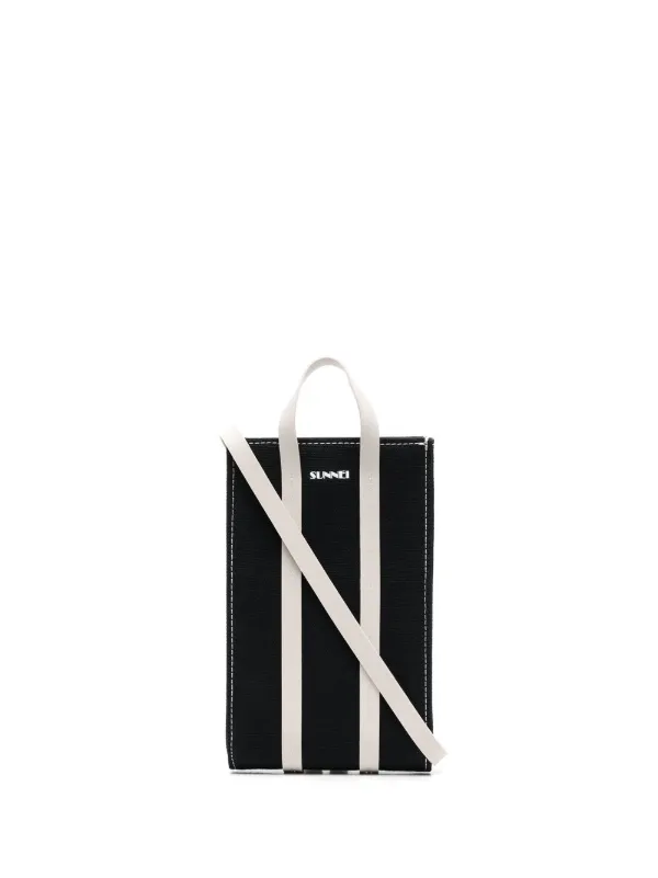 Sunnei logo-print Crossbody Bag | Black | FARFETCH GE