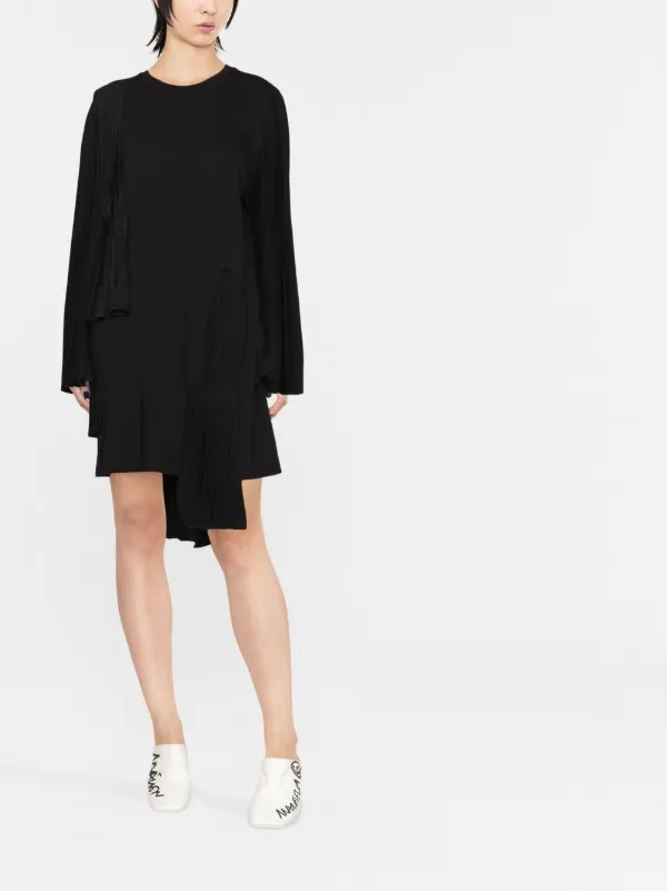 MM6 Maison Margiela プリーツ ドレス | ブラック | FARFETCH JP