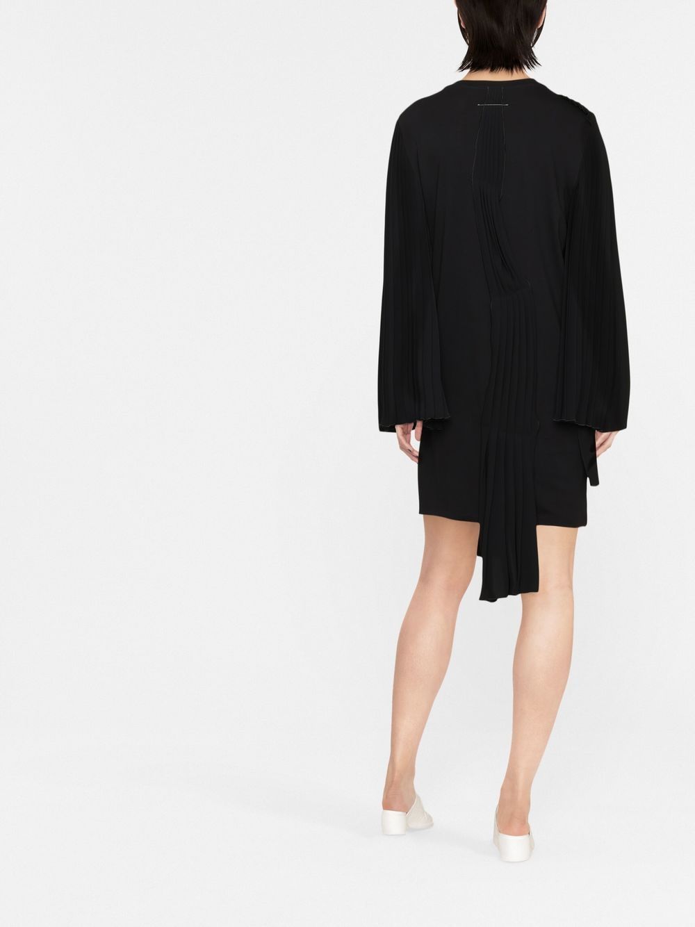 MM6 Maison Margiela pleated asymmetric cotton dress Women