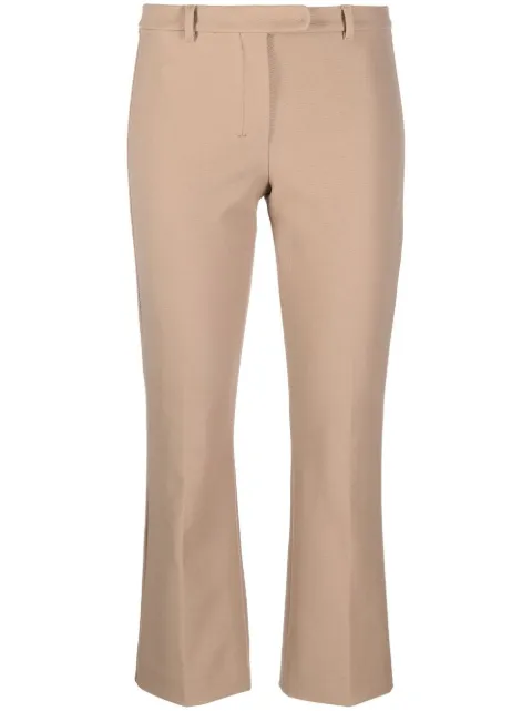 Max Mara cropped cotton-blend tailored trousers