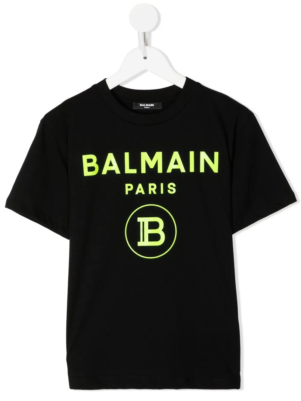 

Balmain Kids playera manga corta con logo estampado - Negro