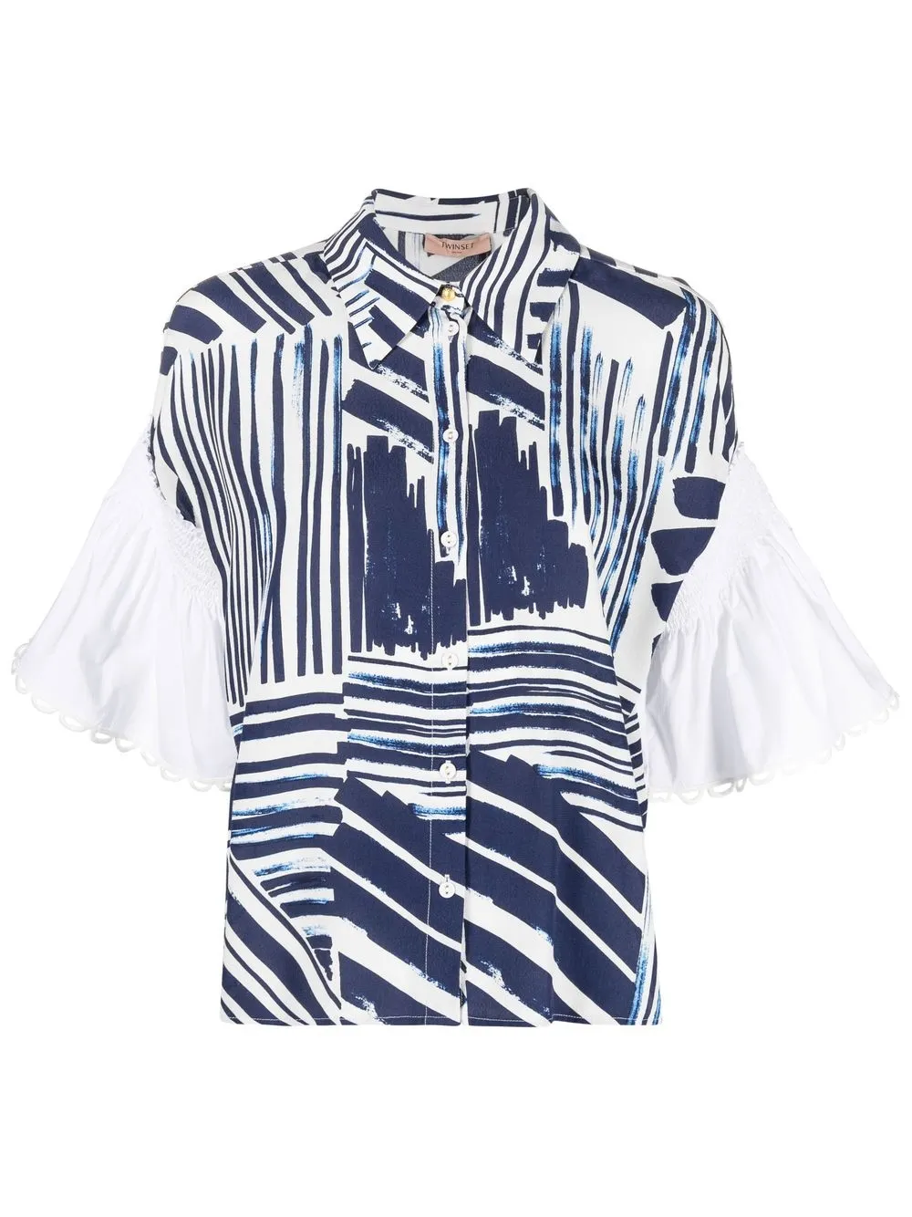 

TWINSET camisa con estampado abstracto - Azul