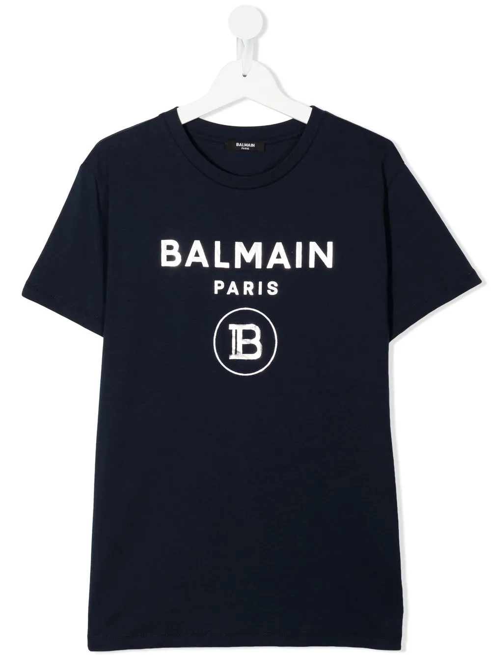 

Balmain Kids playera con logo y cuello redondo - Azul