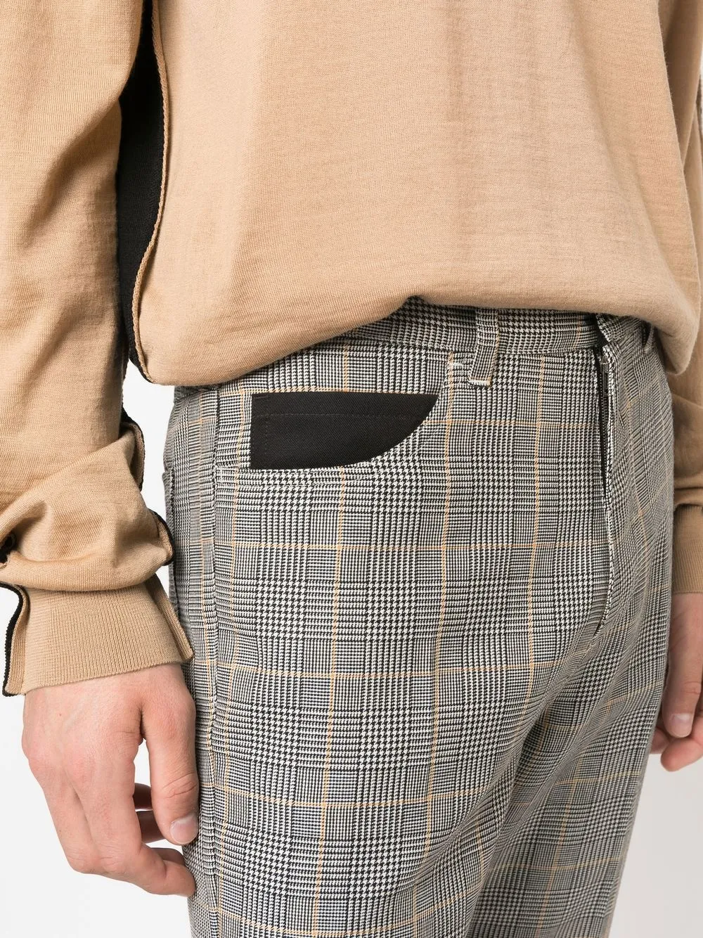Marni チェック ストレートパンツ | ブラック | FARFETCH JP