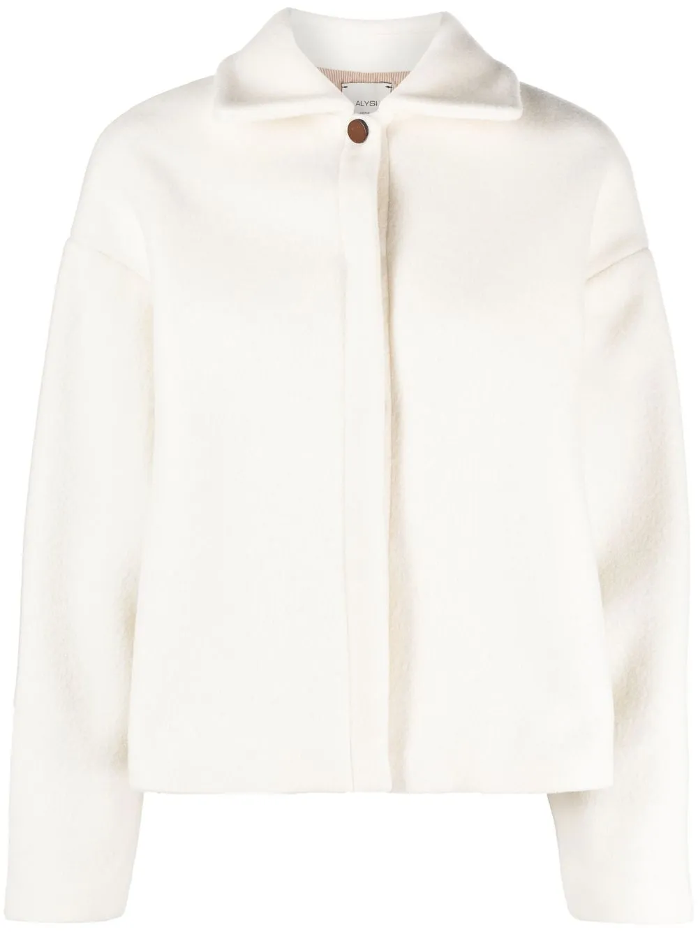 

Alysi elbow-patch wool jacket - White