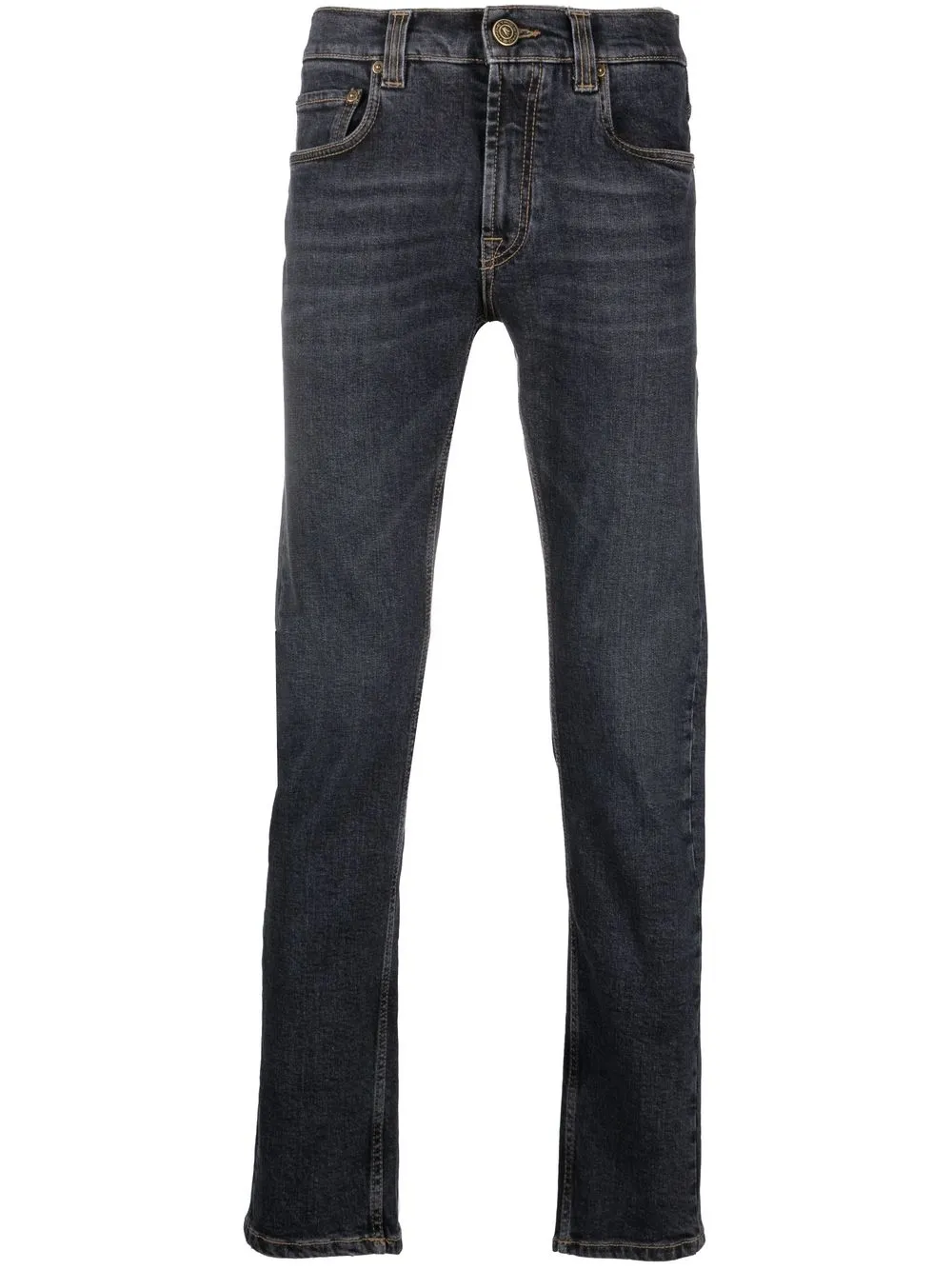 

ETRO jeans slim con parche del logo - Azul