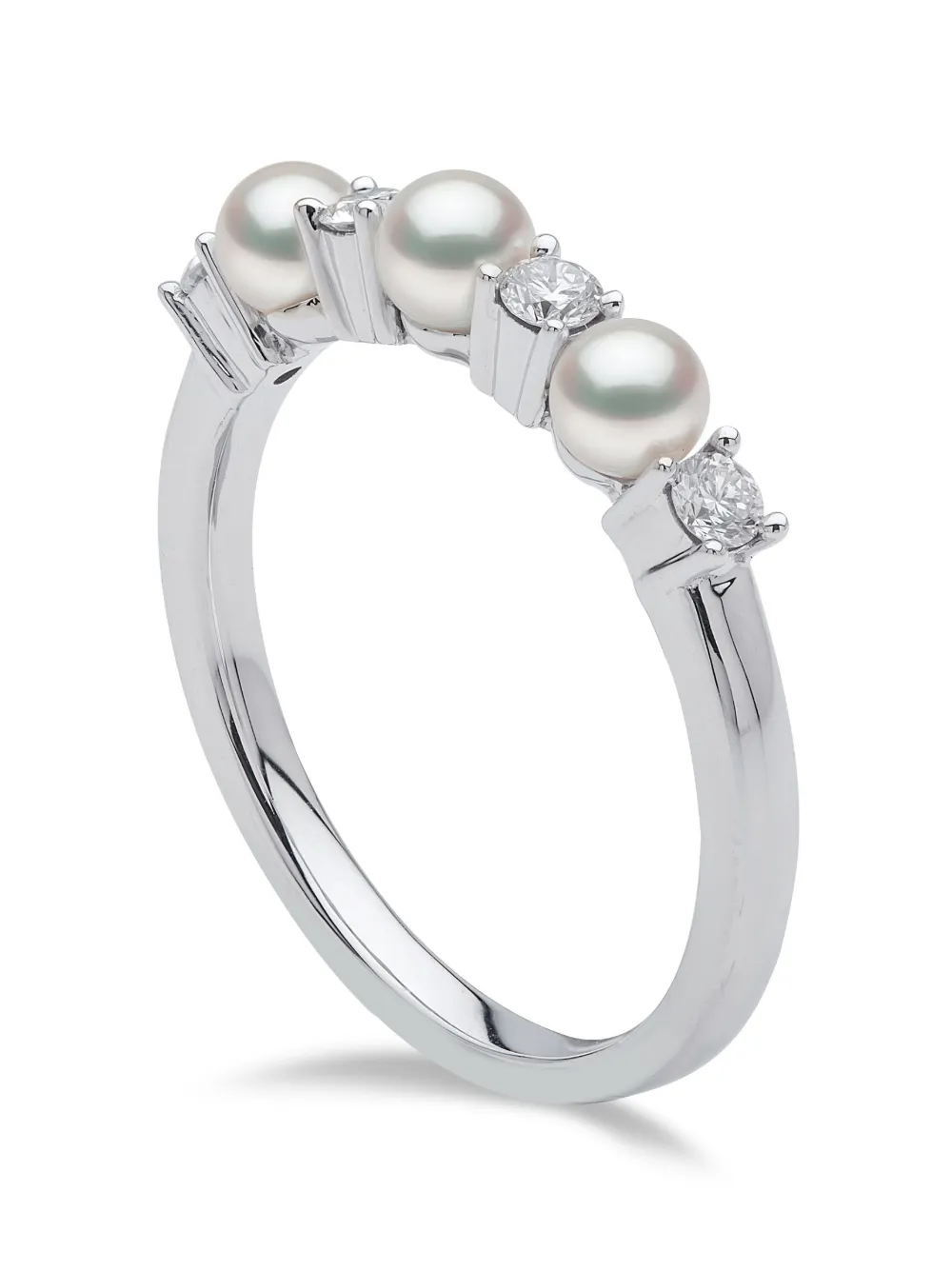 Yoko London 18kt white gold Eclipse Akoya pearl and diamond ring