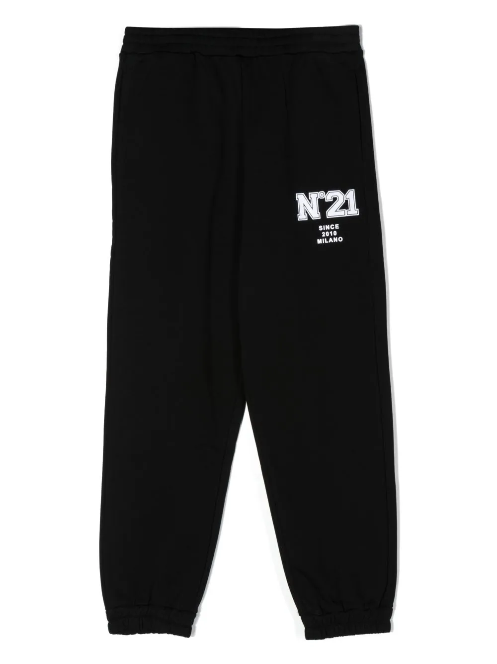 

Nº21 Kids TEEN logo-print track pants - Black