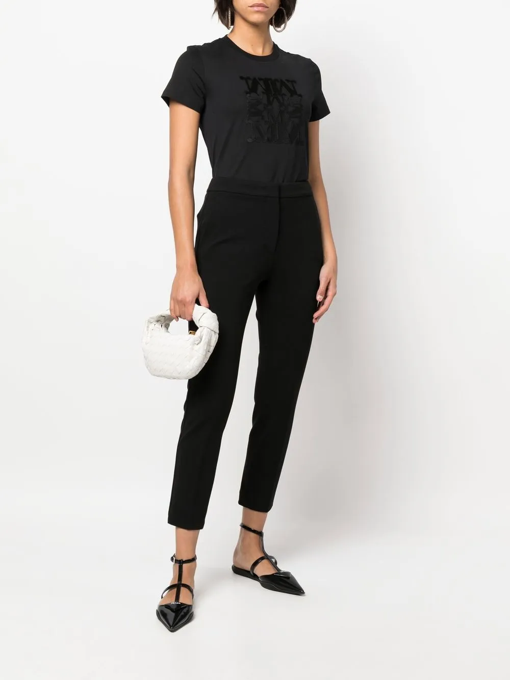 Max Mara Cropped broek - Zwart