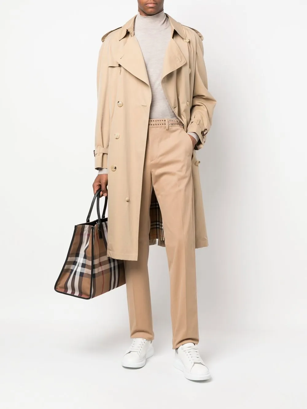 Valentino Garavani Pantalon verfraaid met Rockstud - Beige