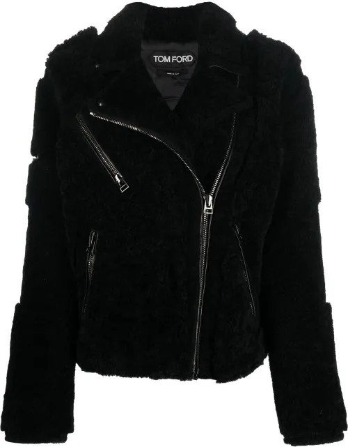 Veste zippée en peau lainée - TOM FORD - Modalova