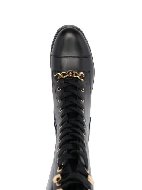 LIU JO Nancy lace-up leather boots SF2163P0102 - 3
