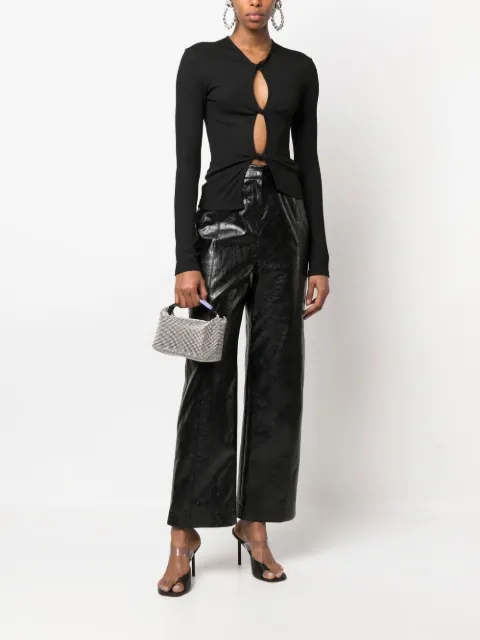EÉRA crystal-embellished moon bag MBLCM - 1