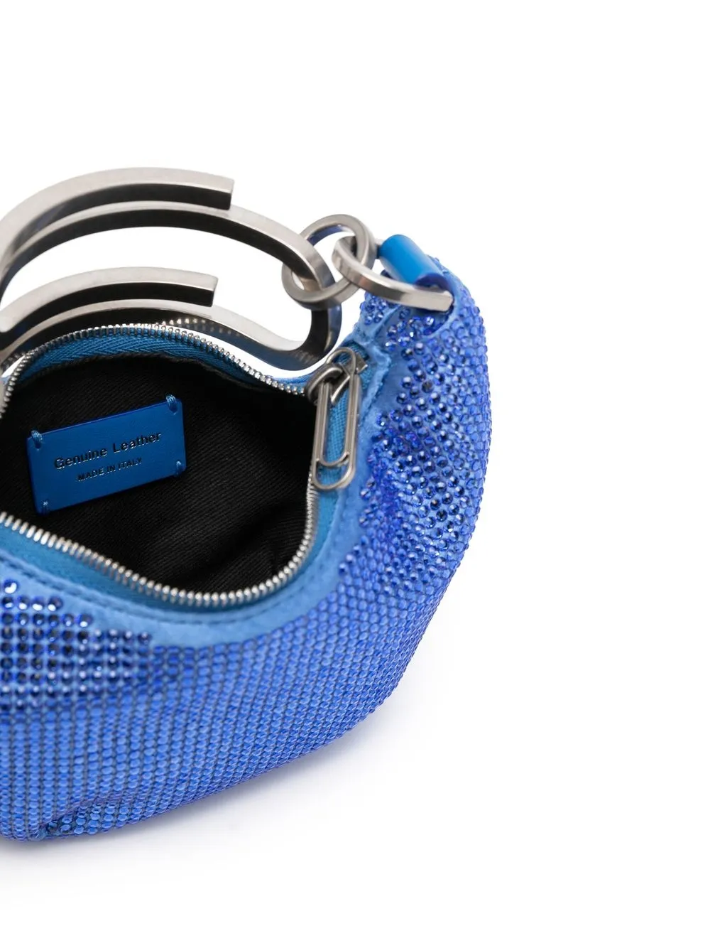 Off-white Sequinned Mini Bag In Blue
