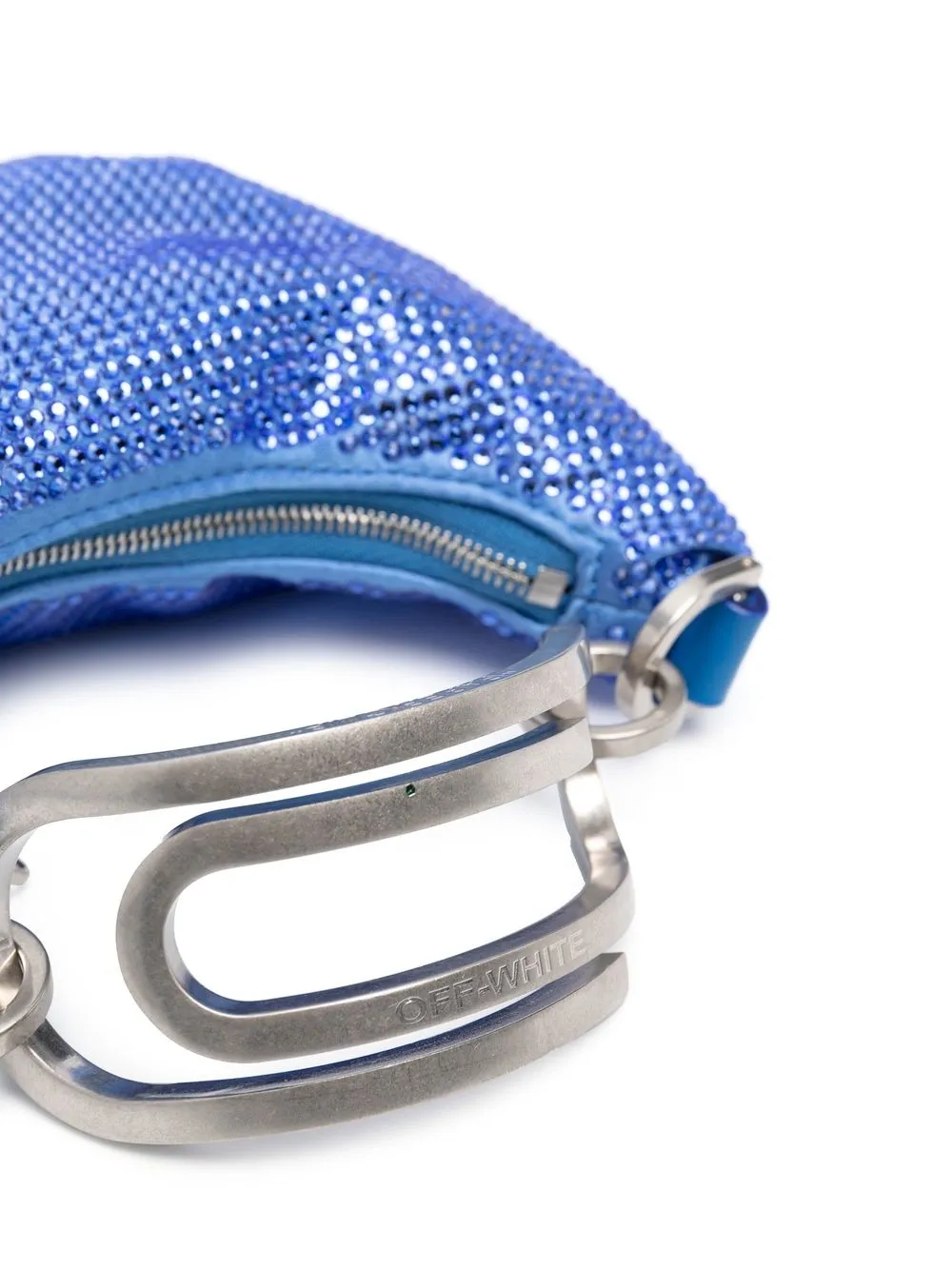 Off-white Sequinned Mini Bag In Blue