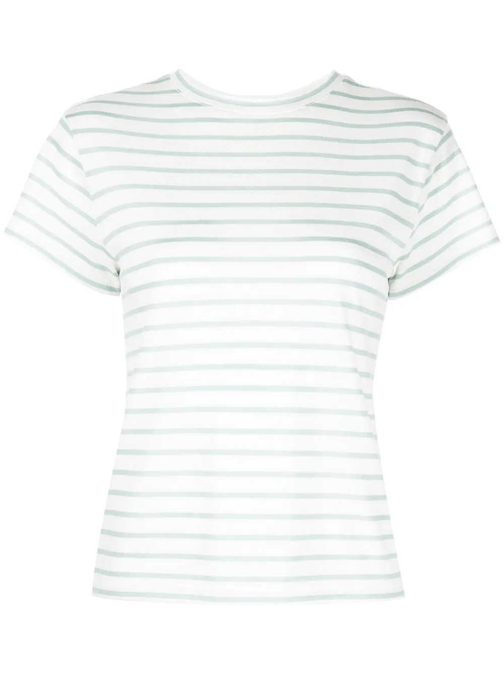 

Vince stripe-print crew-neck T-shirt - Blue