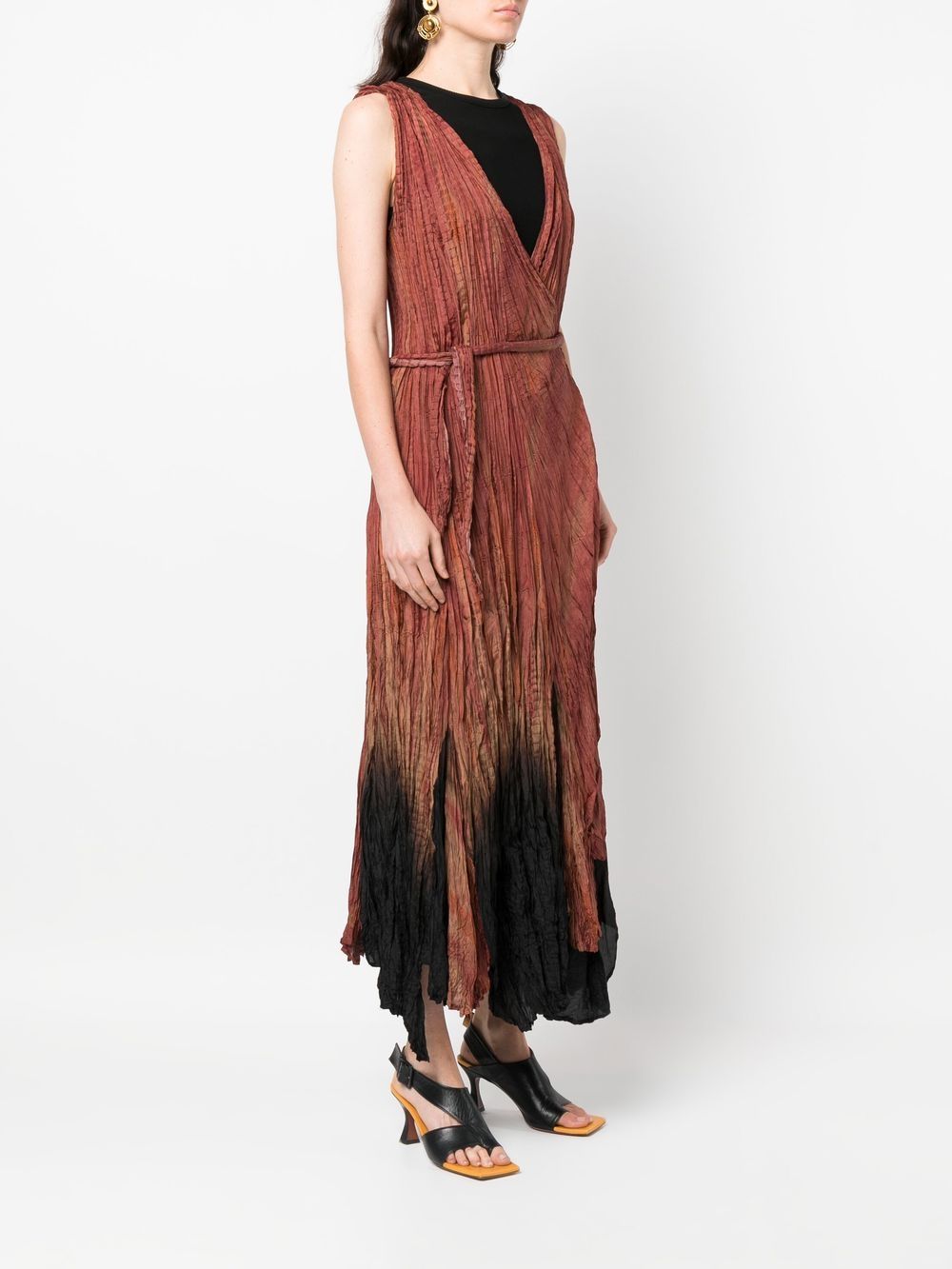 Mes Demoiselles Smooth tie-waist Silk Dress - Farfetch