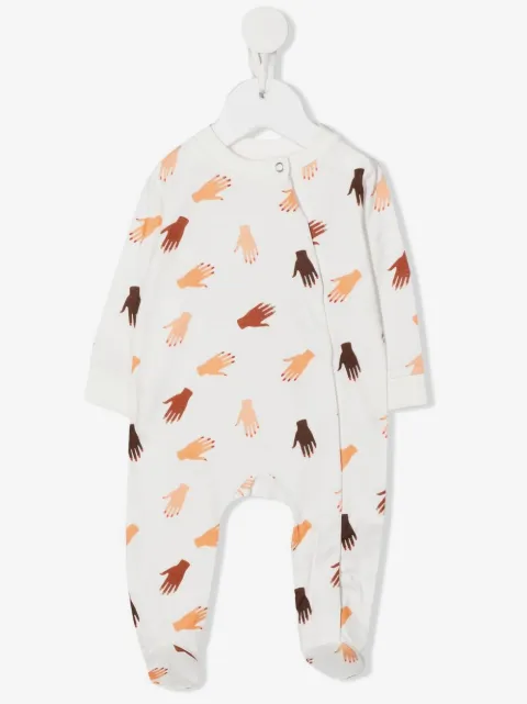Studio Clay Hands-print organic-cotton pyjamas