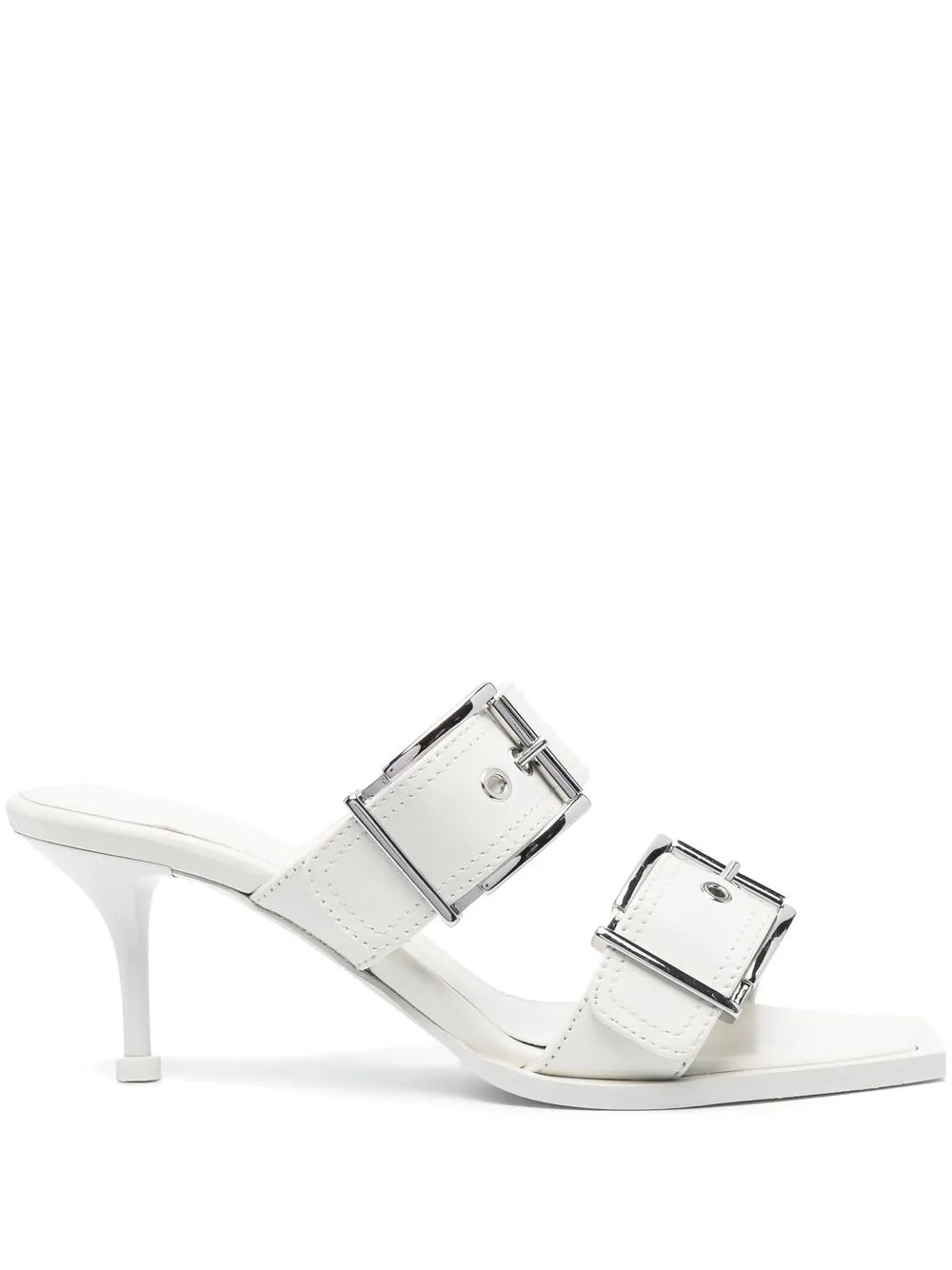 

Alexander McQueen double-buckle sandals - White