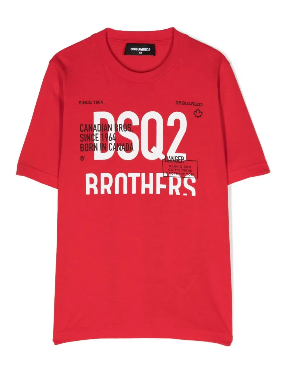 

Dsquared2 Kids playera con eslogan estampado - Rojo