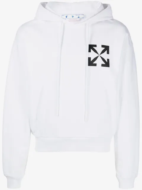 Off-White Arrows-print cotton hoodie