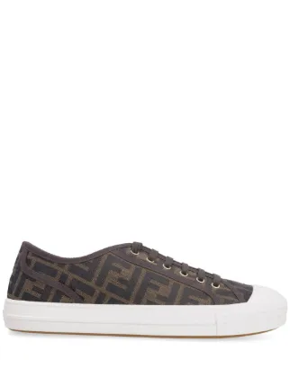 FENDI FF motif Domino Sneakers Brown FARFETCH ZA