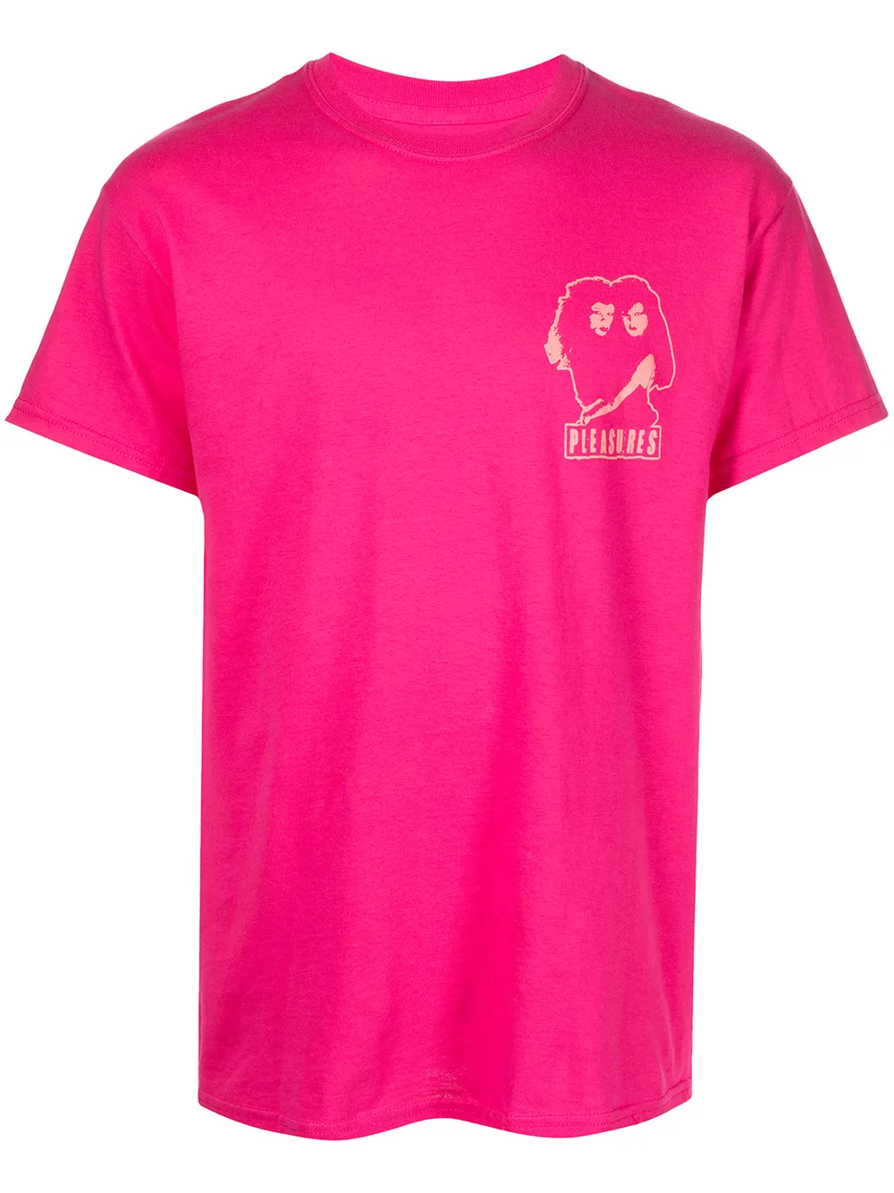 

Pleasures logo-print T-shirt - Pink