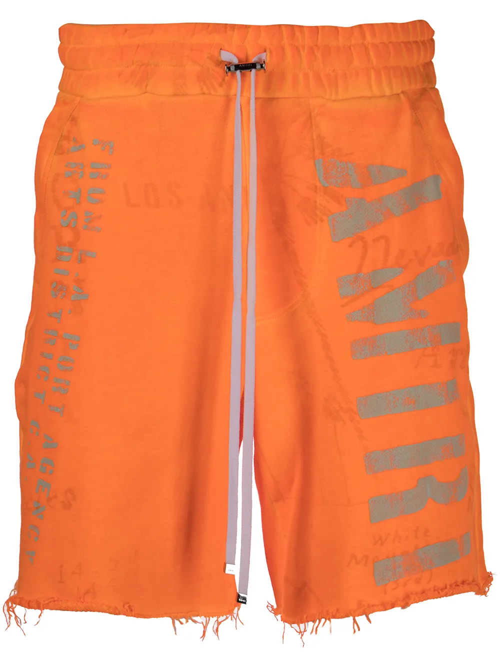 

AMIRI shorts deportivos con logo estampado - Naranja