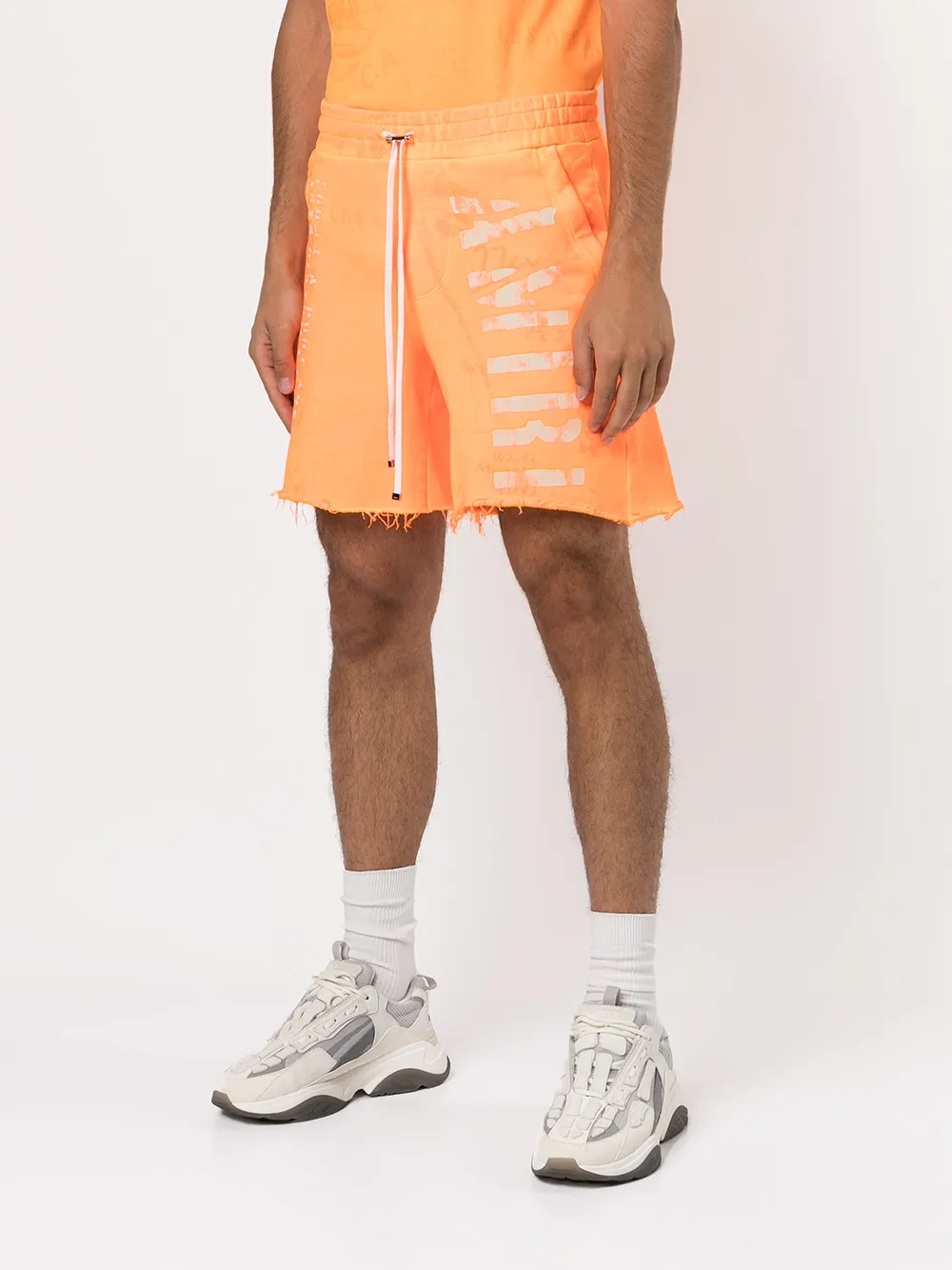  Amiri Joggingshorts Mit Logo Print   Orange 