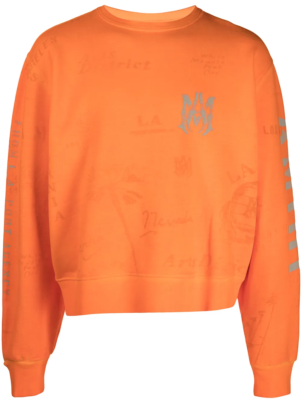 

AMIRI sudadera con logo estampado - Naranja