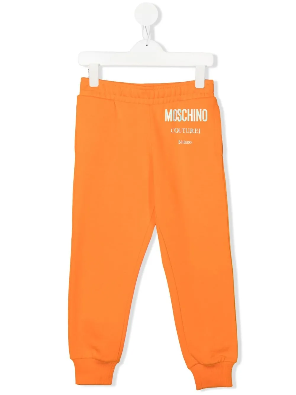 

Moschino Kids pants con logo estampado - Naranja