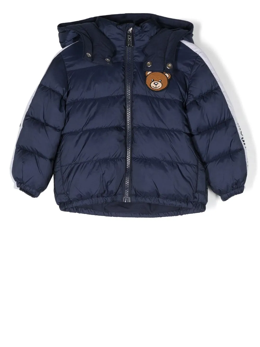 

Moschino Kids chamarra con capucha y motivo Teddy Bear - Azul