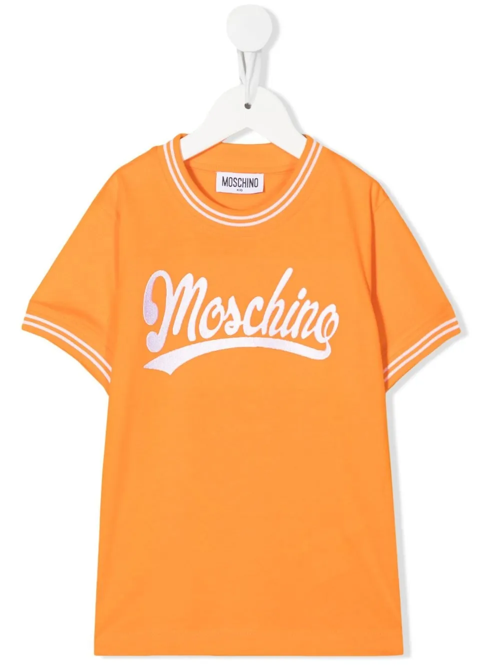 

Moschino Kids playera con logo estampado - Naranja