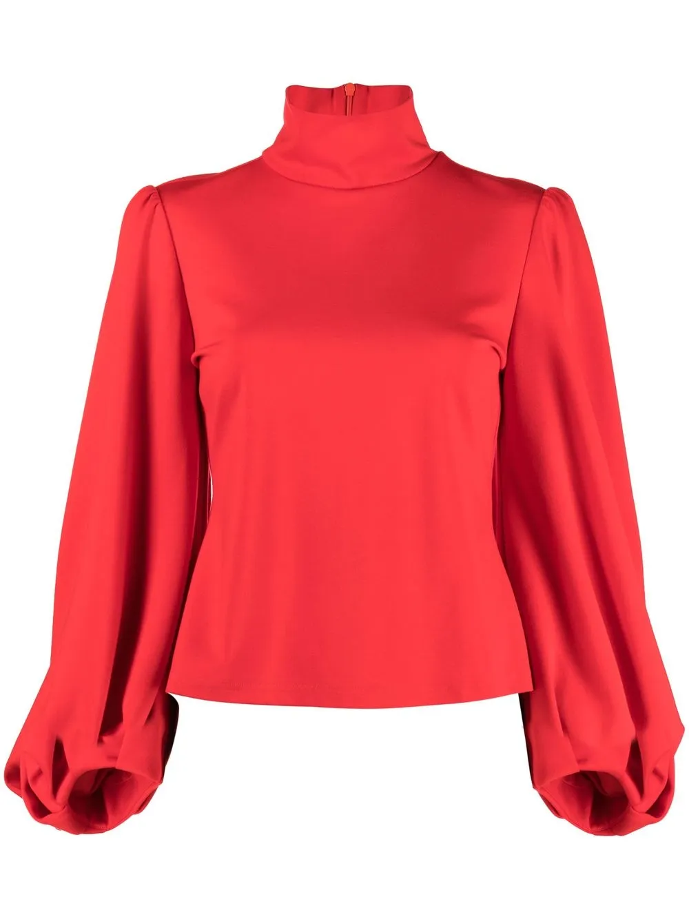 

Dorothee Schumacher blusa con mangas manga farol y cuello de tortuga - Rojo