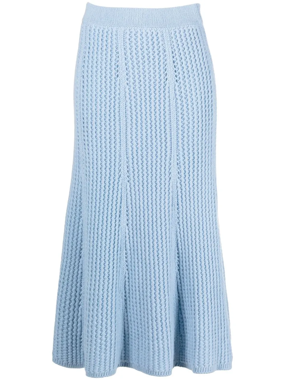 

Dorothee Schumacher falda midi de tejido grueso - Azul