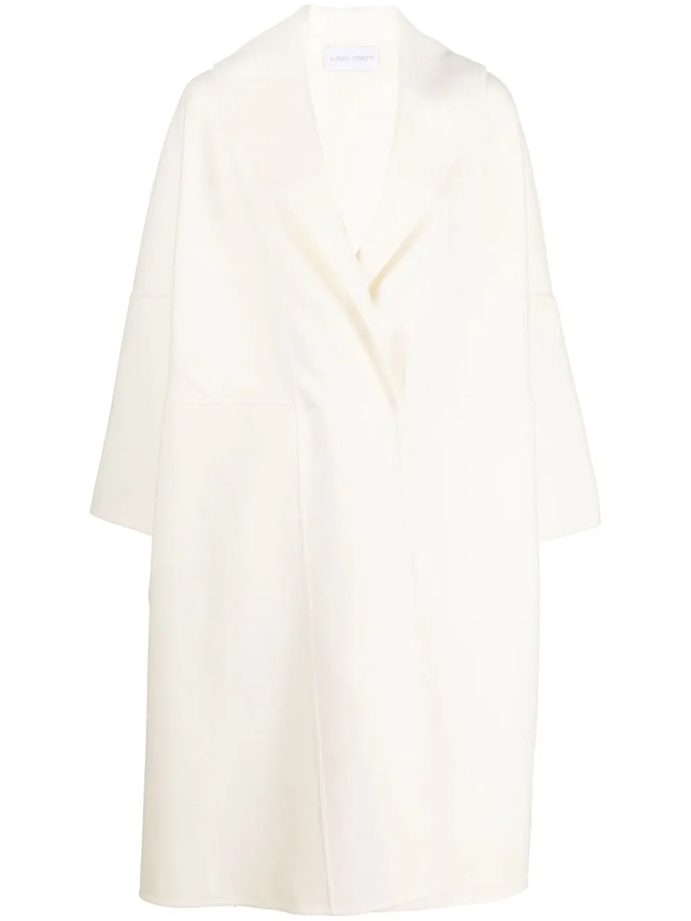 

Alberta Ferretti oversized wrap coat - White