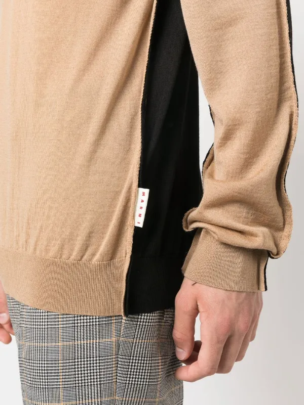 MARNI - marni カラーブロック プルオーバー Marni カラーブロック プルオーバー | ブラック | FARFETCH JP