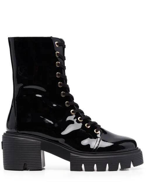 Bottines lacées à semelle crantée - Stuart Weitzman - Modalova