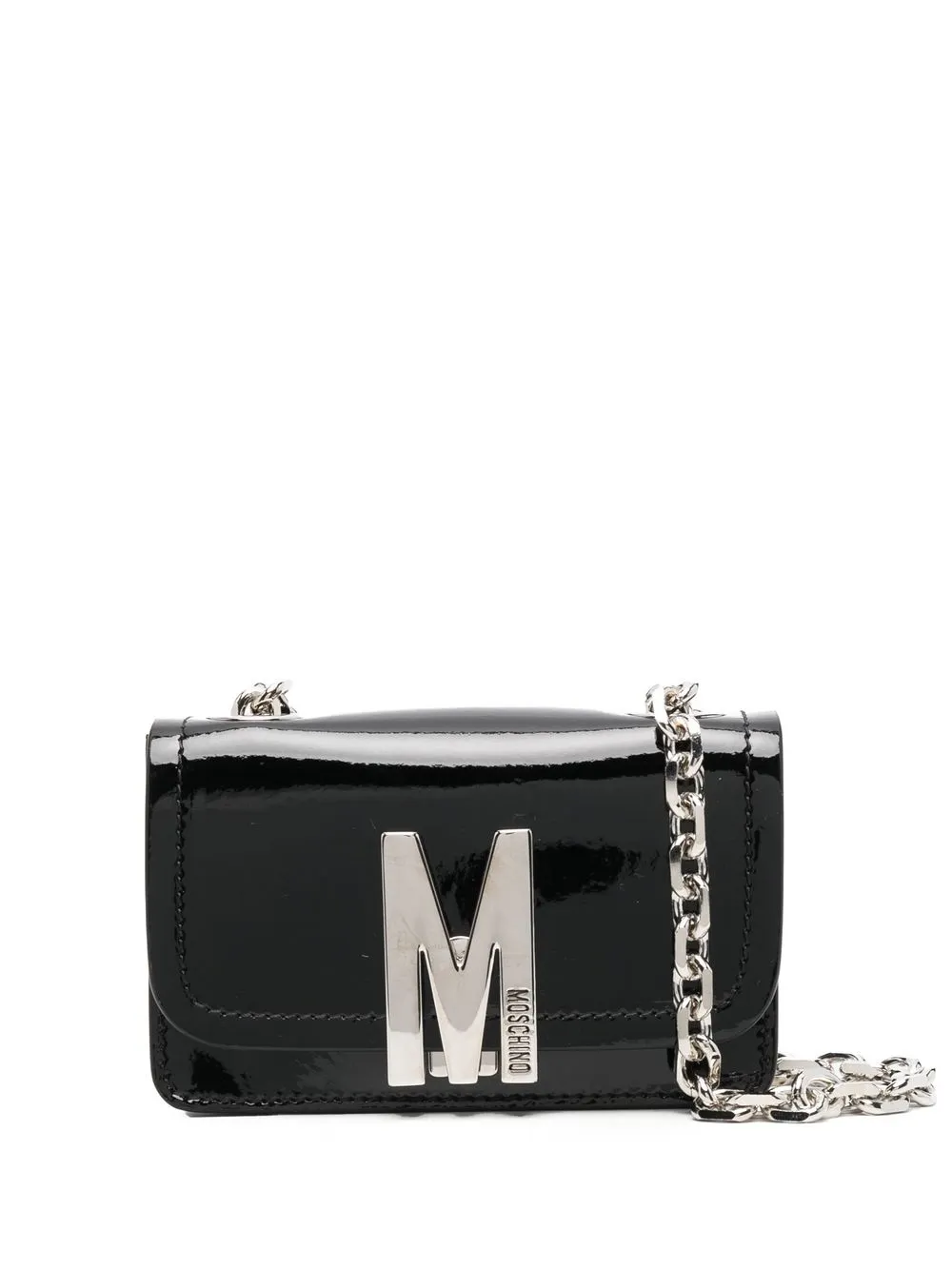 

Moschino bolsa con letras del logo - Negro