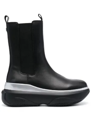 Furla Chelsea Leather Boots | Black | FARFETCH RO