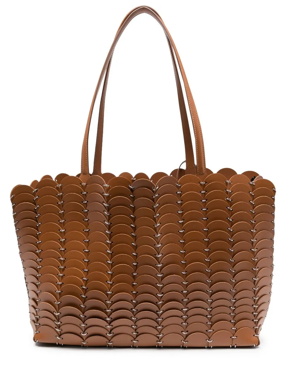 

Paco Rabanne Pacoïo disc-detail tote bag - Brown