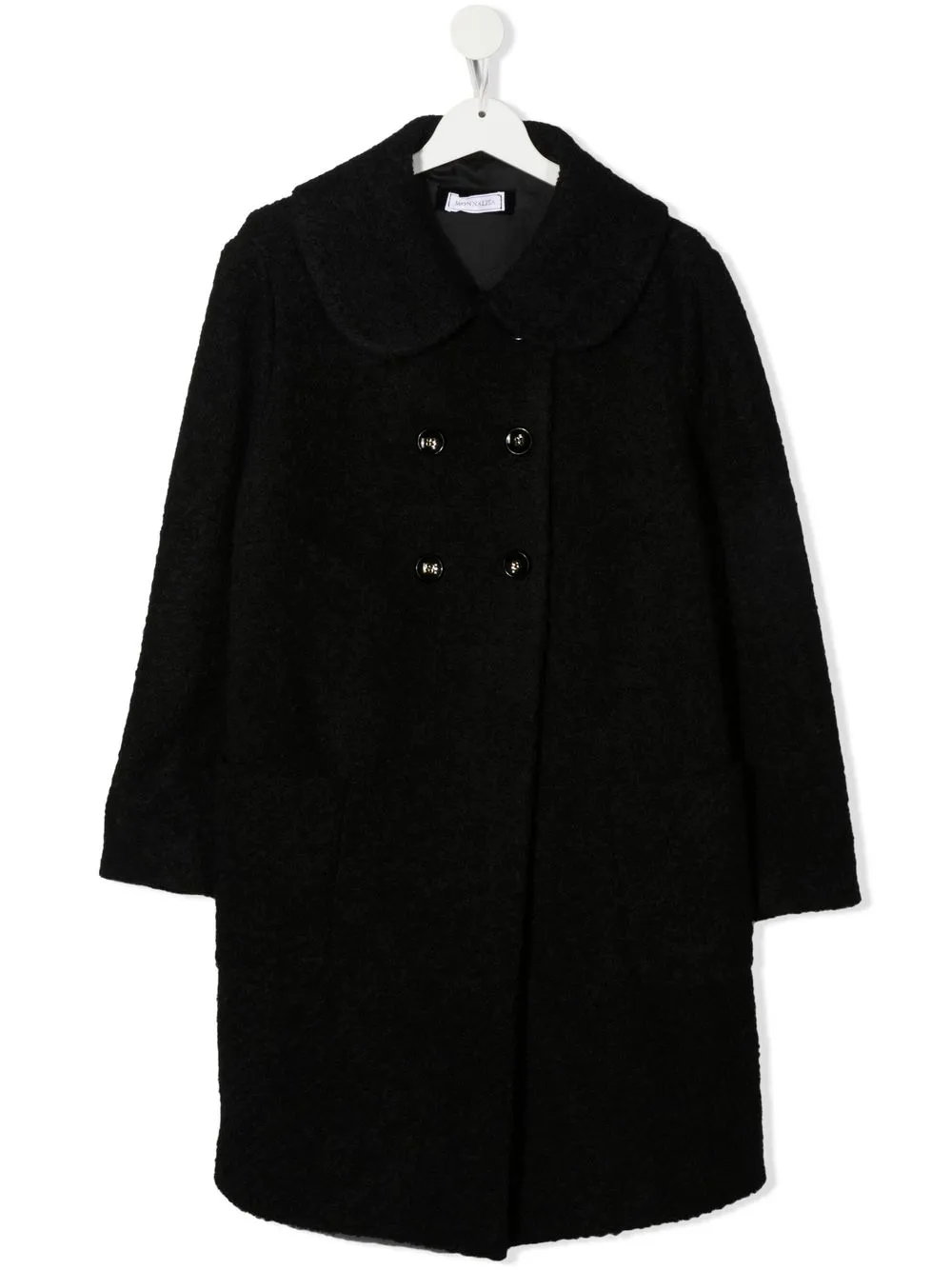 

Monnalisa TEEN double-breasted coat - Black